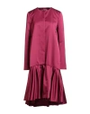 Rochas Woman Overcoat & Trench Coat Garnet Size 4 Polyester In Pink
