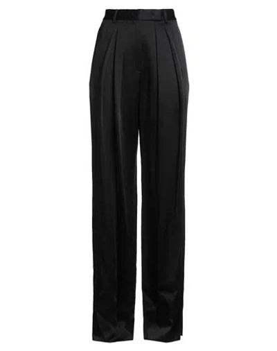 Rochas Woman Pants Black Size 6 Acetate, Rayon