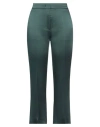 Rochas Woman Pants Dark Green Size 4 Acetate, Viscose
