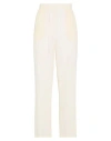 Rochas Woman Pants Ivory Size 4 Silk In White