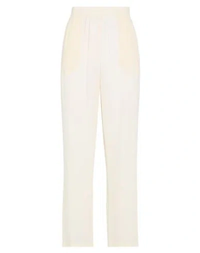Rochas Woman Pants Ivory Size 4 Silk In White