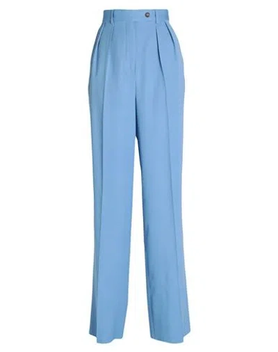 Rochas Woman Pants Light Blue Size 8 Virgin Wool