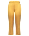 Rochas Woman Pants Marigold Size 6 Acetate, Viscose In Yellow