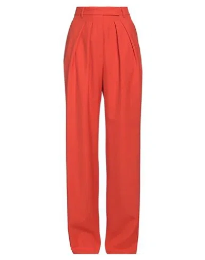 Rochas Woman Pants Orange Size 10 Virgin Wool