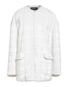Rochas Woman Puffer White Size 4 Polyamide In White