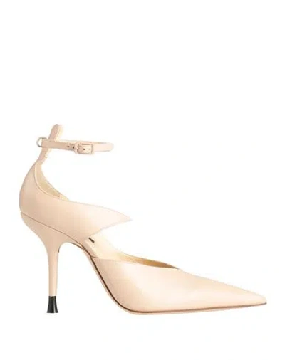Rochas Woman Pumps Blush Size 7 Leather In Black
