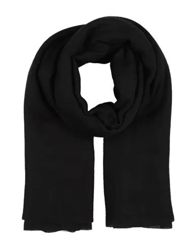 Rochas Woman Scarf Black Size - Cashmere, Wool