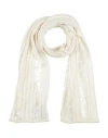 Rochas Woman Scarf Ivory Size - Acrylic, Wool, Polyamide In White