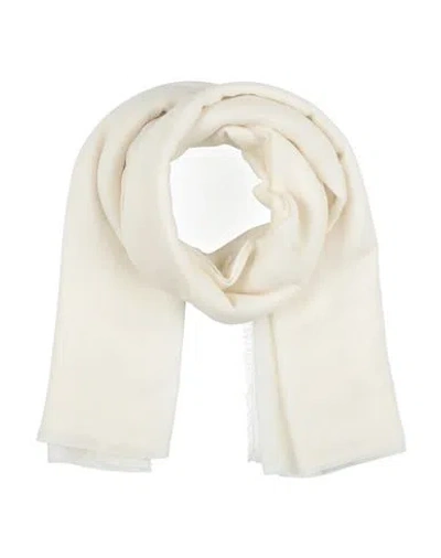 Rochas Woman Scarf Ivory Size - Cashmere, Wool In White
