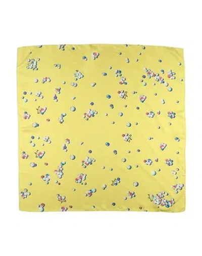 Rochas Woman Scarf Lime Green Size - Silk