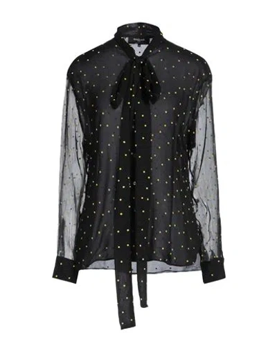 Rochas Woman Shirt Black Size 10 Silk, Rayon