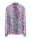 Rochas Woman Shirt Garnet Size 4 Polyester In Multi