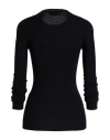 Rochas Woman Sweater Black Size L Virgin Wool