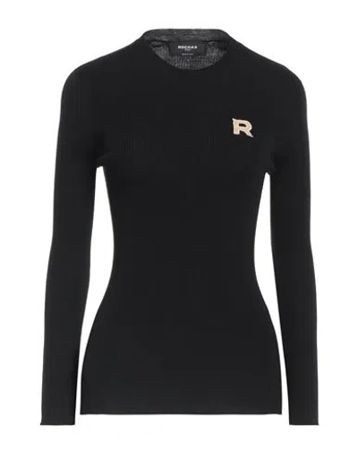 Rochas Woman Sweater Black Size L Virgin Wool