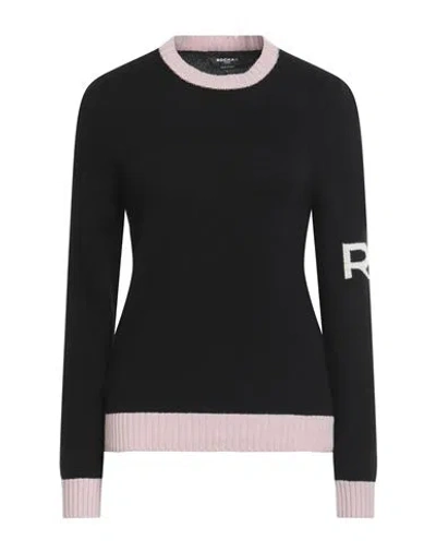 Rochas Woman Sweater Black Size L Lambswool, Cashmere