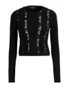 Rochas Woman Sweater Black Size S Virgin Wool, Polyester