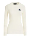 Rochas Woman Sweater Cream Size Xl Virgin Wool In White