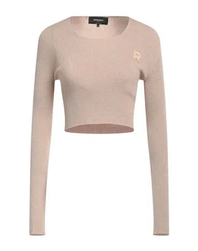 Rochas Woman Sweater Gold Size M Viscose, Polyamide, Lurex