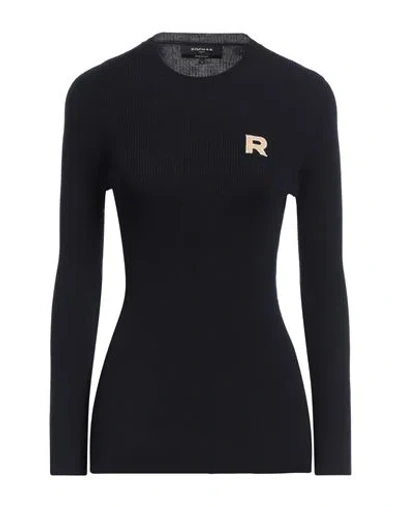 Rochas Woman Sweater Midnight Blue Size S Virgin Wool In Black