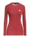 Rochas Woman Sweater Rust Size S Virgin Wool In Red