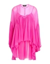 Rochas Woman Top Fuchsia Size 4 Silk In Pink
