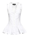Rochas Woman Shirt White Size 8 Cotton