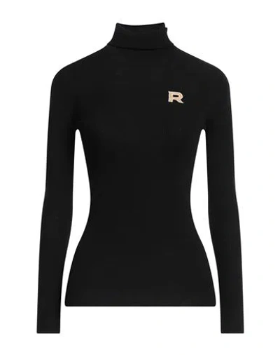 Rochas Woman Turtleneck Black Size S Virgin Wool