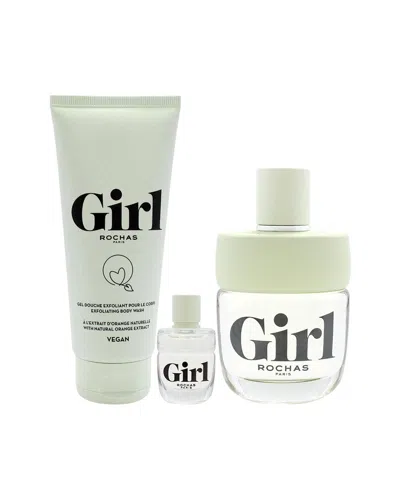 Rochas Women's  Girl Parfum 3pc Gift Set In White