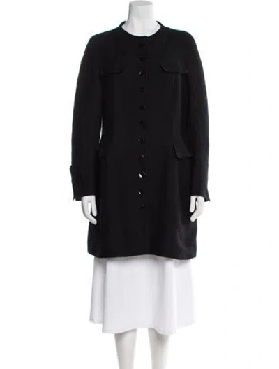 Pre-owned Rochas Wool Coat In Black