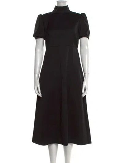 Pre-owned Rochas Wool Long Dress In Black