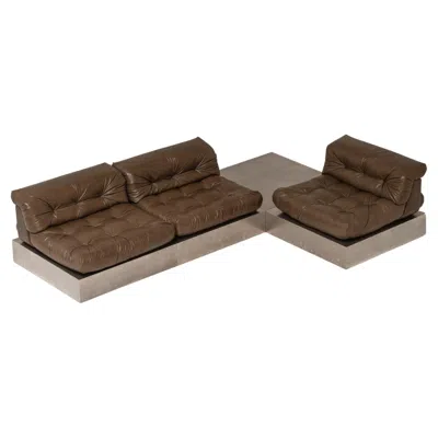 Pre-owned Roche Bobois 1st Edition Mah Jongh Sofa By  In Brown