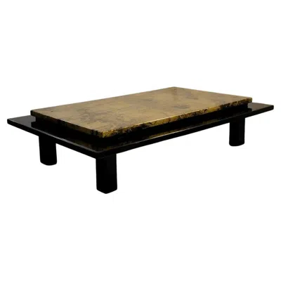 Pre-owned Roche Bobois A Lacquered Japanese Style Coffee Table By Roche & Bobois Aldo Tura France 1970 In Brown