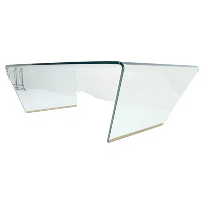 Pre-owned Roche Bobois Bent Glass Italian Mid Century Modern Coffee Table Mint In Gray