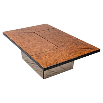 Pre-owned Roche Bobois Coffee Table With Bar, By Paul Michel For , France, 1980s In Brown