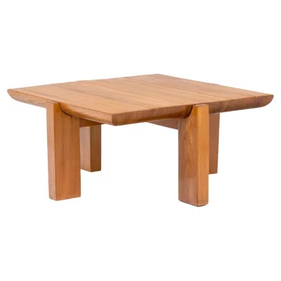 Pre-owned Roche Bobois Luigi Gorgoni Pour , Coffee Table In Elm, 1980s In Brown