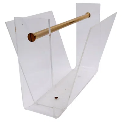 Pre-owned Roche Bobois Omega Magazine Rack By David Lange,  Plexiglass, 1970 In Gray