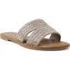 Rock & Candy Rock And Candy Double Cutout Crystal Slide Sandal