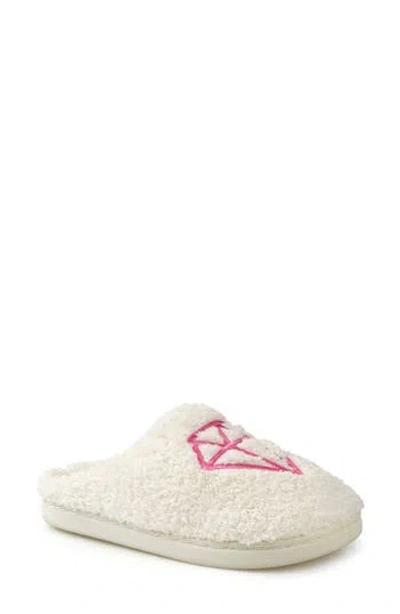 Rock & Candy Rock And Candy Embroidered Faux Fur Scuff Slippers In Multi
