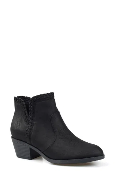 Rock & Candy Rock And Candy Lilyann Western Bootie In Black Fabric