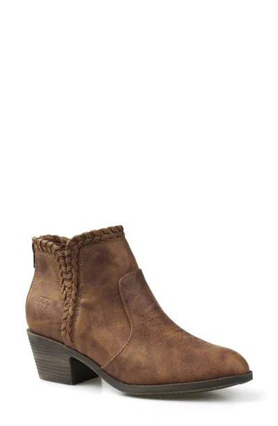 Rock & Candy Rock And Candy Lilyann Western Bootie In Tan Fabric