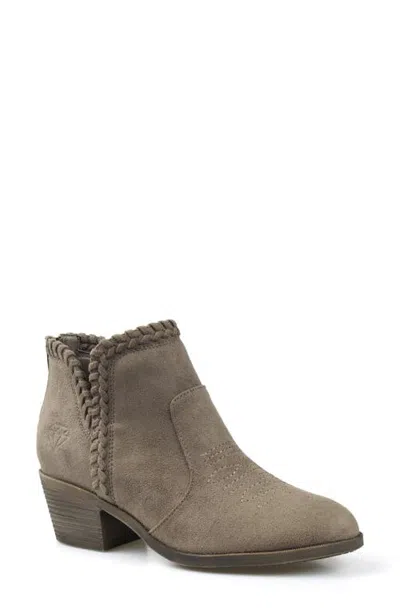 Rock & Candy Rock And Candy Lilyann Western Bootie In Taupe Fabric