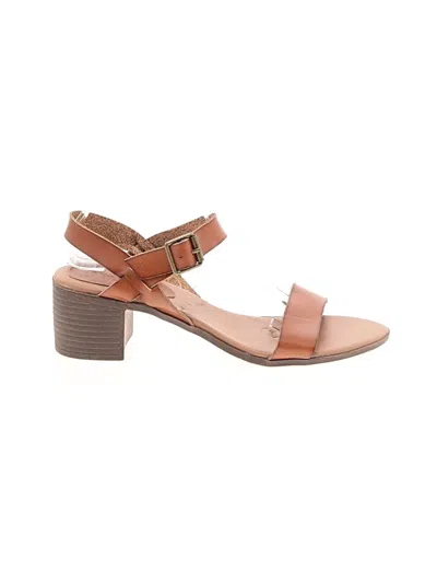 Pre-owned Rock & Candy Sandals In Tan
