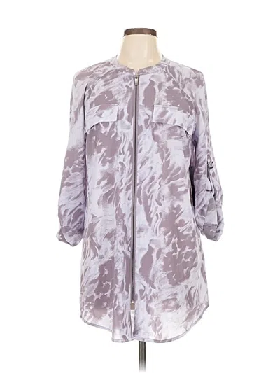 Pre-owned Rock&republic 3/4 Sleeve Blouse In Gray