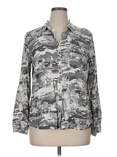 Pre-owned Rock&republic 3/4 Sleeve Blouse In Gray