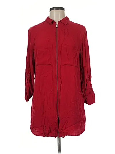 Pre-owned Rock&republic 3/4 Sleeve Blouse In Red