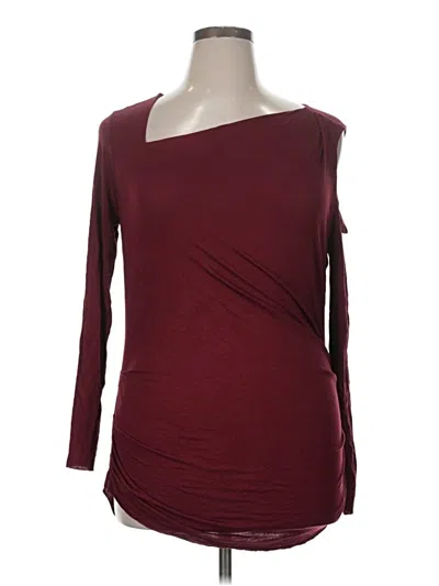 Pre-owned Rock&republic 3/4 Sleeve T-shirt In Burgundy