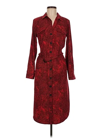 Pre-owned Rock&republic Casual Dress In Burgundy