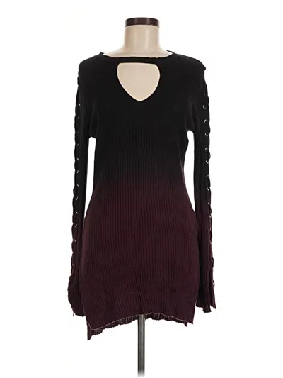 Pre-owned Rock&republic Casual Dress In Burgundy
