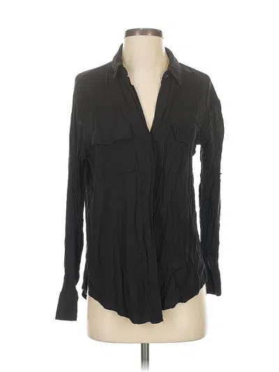 Pre-owned Rock&republic Long Sleeve Blouse In Black