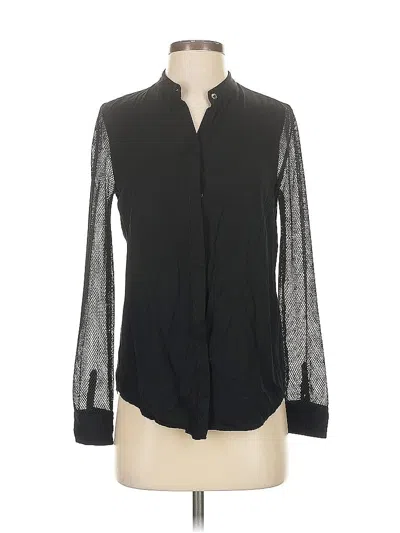 Pre-owned Rock&republic Long Sleeve Blouse In Black